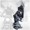 TAKEWAY Clampod HAWK1-PH05 Phone Mounts Holder, Motorcycle and Various Vehicles Handlebar Clamp Base, Adjustable, Stable, Double Socket Arm