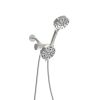 Multi Function Dual Shower Head - Shower System with 4.7" Rain Showerhead, 8-Function Hand Shower, Adjustable Slide Bar,Chrome