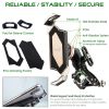 TAKEWAY Clampod HAWK1-PH05-ANV Anti-Vibration Phone Mounts Holder, Motorcycle Handlebar Clamp Base, Adjustable, Stable