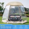 Pergola Pop Up Bubble Tent - Large Oversize Weather Proof Pod - Cold Protection Camping Tent - Winter Tent Beige Tourist Awning