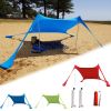 3 colors Beach Shade Tent UV Protection Camping Outdoor Portable Beach Tent Sun Shading Awning Beach Tents Sun Shade Set