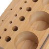 Kylebooker Angler Fly Tying Fishing Kit Tool Organizer - Wooden Fly Fishing Desk For 12 Fly Fishing Tools - Store Fly Tying Materials, Scissors