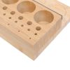Kylebooker Angler Fly Tying Fishing Kit Tool Organizer - Wooden Fly Fishing Desk For 12 Fly Fishing Tools - Store Fly Tying Materials, Scissors
