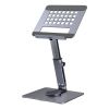 WIWO Tablet Stand Holder For Desk Dual Rod Support Aluminum Desktop Tablet Holder Adjustable Foldable Dock Multi-Angle Riser Compatible With Ipad Pro