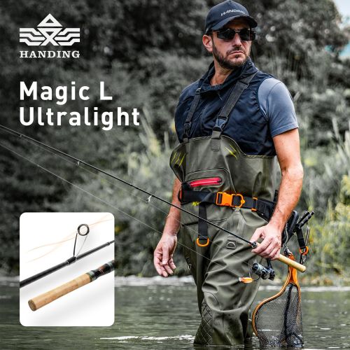 HANDING 78g Magic L Micro BFS Fishing Rod Carbon Fishing Rod Lure Weight 1-8g FUJI¬Æ O+A Guide Rings UL/L Casting Rod for Trout